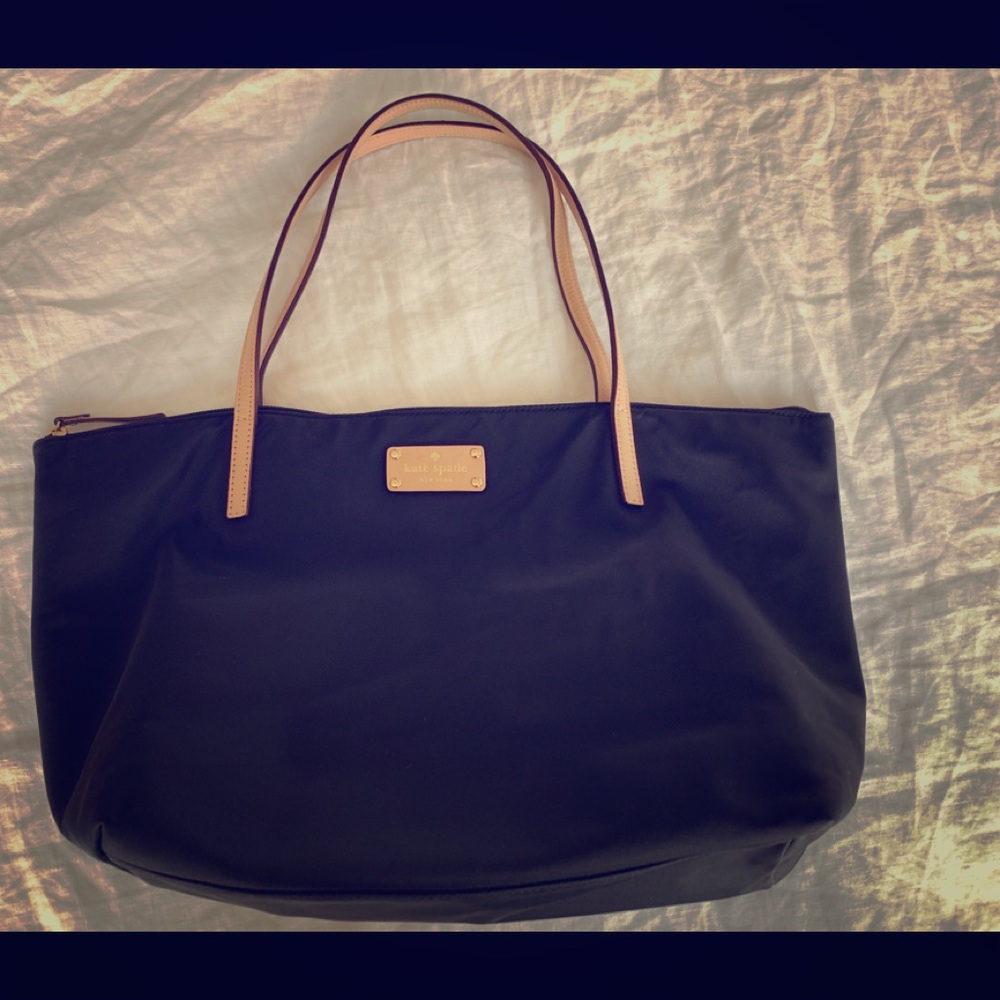 Kate Spade Nylon tote with leather trim